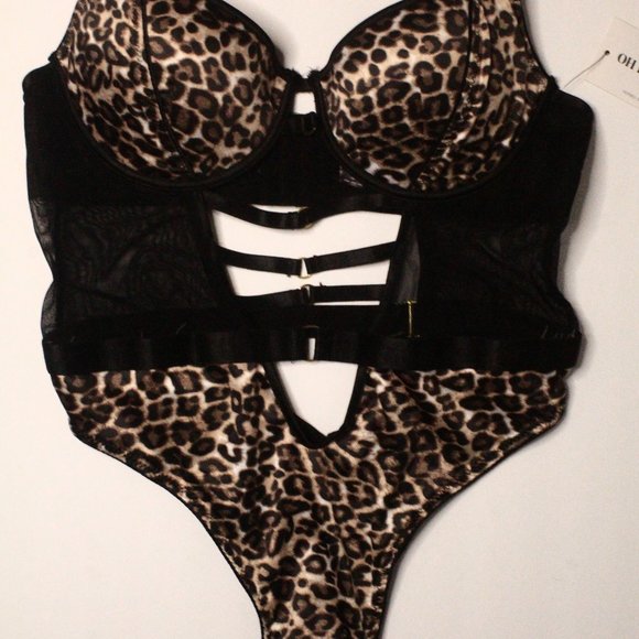*NWT-LEOPARD PRINT BODY SUITE - Picture 3 of 4